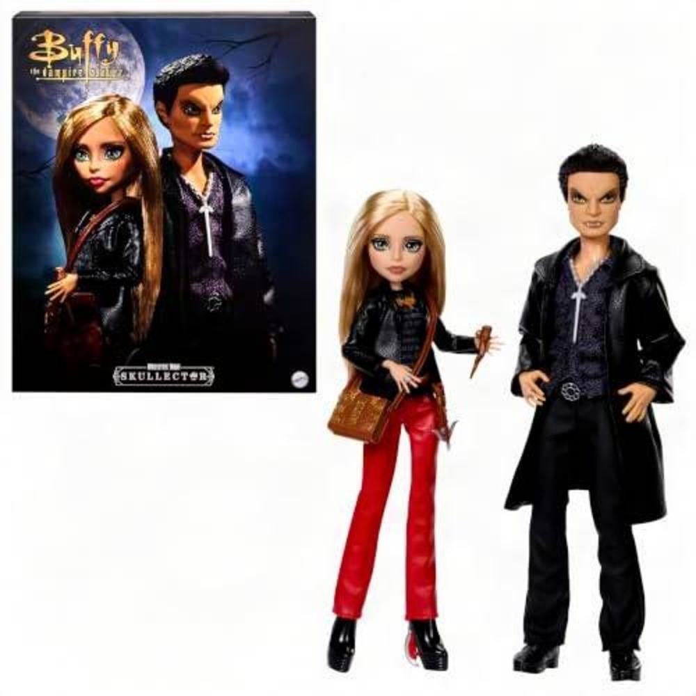 Monster High Skullector Buffy the Vampire Slayer Angel 2-Pack Doll Set Excellent